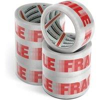 Merrimen 6 Pack Strong Heavy Duty Roll Pack Packaging Tape, 48MM x 66M in Off-White
