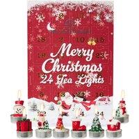 Deco Express Tealights Advent Calendar 3D Xmas Tealights Christmas Gift
