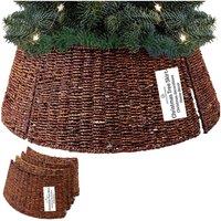 Deco Express Christmas Tree Skirt Brown Xmas Dcor Decoration