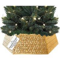 Deco Express Christmas Tree Skirt Gold Xmas Dcor Decoration