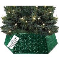 Deco Express Christmas Tree Skirt Green Xmas Dcor Decoration