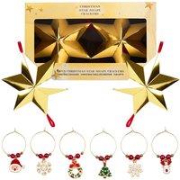 kreativekraft Christmas Cracker Glass Decoration Pack of 6 | Size: 6 Pack