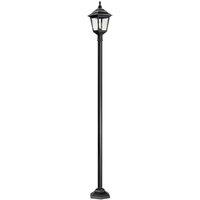 Netlighting Kerry 1 Light Outdoor Coastal Lamp Post Black IP44 E27