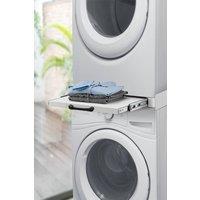 Living and Home Bathroom Dryer Washing Machine Stacking Kit in White