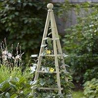 Marco Paul 1.9m Wooden Obelisk - Sage in Beige