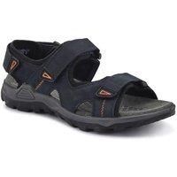 Pavers Men's Casual Dual Touch-Fasten Sandals in Navy | Size: 12