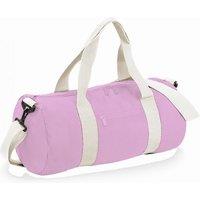 Bagbase Men's Plain Varsity Barrel Duffle Bag (20 Litres) in Light Pink
