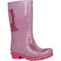 Pineapple Women's Elastic Side Ankle Boots with Pull Tab & Low HeelKnee High Boots with Glitter Finish & Pull On Fit in Fuchsia | Size: 13