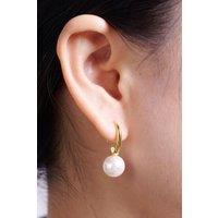 Outrage London Women's Womens Gold Freshwater Pearl Drop Earrings
