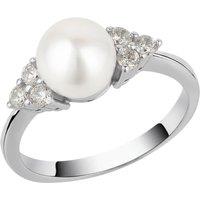 Spero London Women's Sterling Silver Grape Pearl Ring | Size: O