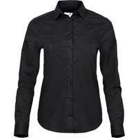 TEE JAYS Women's Luxury Stretch Shirt in Black | Size: Medium