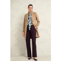 Hobbs London Women's Cavendish Coat in Camel | Size: 22