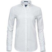 TEE JAYS Women's Perfect Oxford Shirt in White | Size: 14