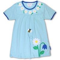 Toby Tiger English Garden Applique T-Shirt Dress in Blue | Size: 3-4 Years