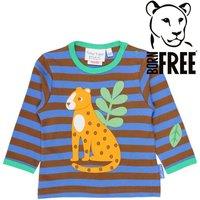 Toby Tiger Born Free Leopard Applique Long-Sleeved T-Shirt | Size: 18-24 m