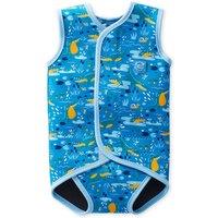 Splash About Baby Wrap Wetsuit - Croc Swamp in Bright Blue | Size: 6-18 m