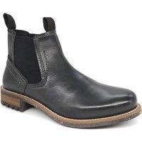 HX London Men's Merton Leather Chelsea Boots in Black | Size: 7