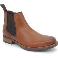 HX London Men's Hampton Leather Chelsea Boots in Tan | Size: 10