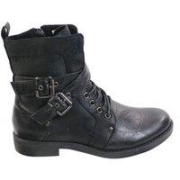TruClothing Men's Leather Ankle Boots With Buckle in Black | Size: 6