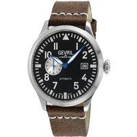 Gevril Men's 43514 Vaughn Swiss Made Automatic, SA110 in Brown