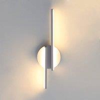 Pheashine Modern White LED Wall Sconce, 16W 3000K Modern Linear Wall Light, 44cm