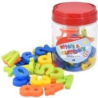 Kandy Toys Magnetic Letters & Numbers In Tub