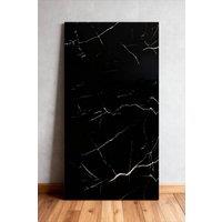 Groundlevel Self Adhesive Marble Effect Tiles in Black | Size: 20 Pack