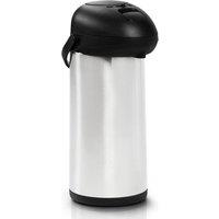 Oypla 5L Stainless Steel Airpot Insulated Vacuum Thermal Flask in Silver