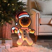 Samuel Alexander 60cm Light up Gingerbread Man Infinity Christmas Decoration with LEDs