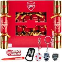 Arsenal FC Christmas Crackers Arsenal Xmas Gift in Red | Size: 6 Pack