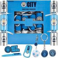 Manchester City F.C. Christmas Crackers Manchester City Xmas Gift in Blue | Size: 6 Pack
