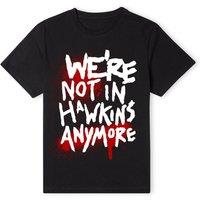 Stranger Things Official Not In Hawkins T-Shirt - Black | Size: Large