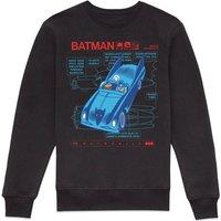 DC Comics Batman Batmobile Sweatshirt - Black | Size: Large