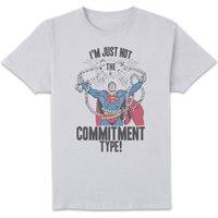 DC Comics DC Originals Superman Commitment Type Men's T-Shirt - White | Size: Large