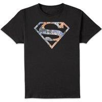 DC Comics DC Originals Floral Superman Men's T-Shirt - Black | Size: 3XL