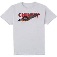 Chucky Tear Men's T-Shirt - White | Size: 3XL