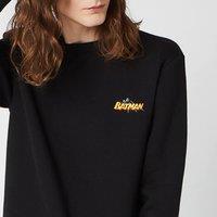DC Comics DC Batman Unisex Embroidered Sweatshirt - Black | Size: 2XL