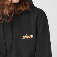 DC Comics DC Batman Unisex Embroidered Hoodie - Black | Size: Small