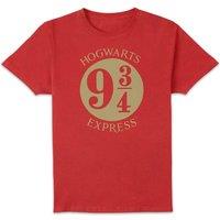 Harry Potter Platform Men's T-Shirt - Red | Size: Large