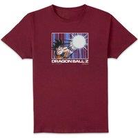 Dragon Ball Z Goku Kamehameha Profile Unisex T-Shirt - Burgundy | Size: 2XL