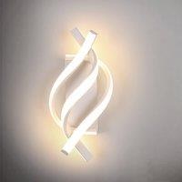 COMELY LED Wall Light, 22W Spiral Wall Lamps for Bedroom, Warm White 3000K