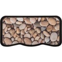 Nicoman Heavy Duty Rubber Boot Tray 75 x 40cm - Stones in Natural | Size: 38 cm x 75 cm