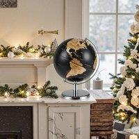 Costway Metallic Black World Globe 20CM Rotating Earth Globe w/Metal Stand