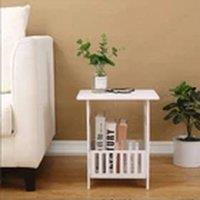 Havendro Coffee small table sofa side table storage bedside table in White