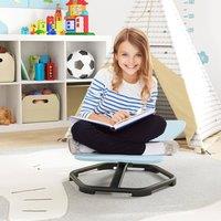 Costway Kids Sensory Swivel Chair Elephant 360 Spinning Chair in Blue