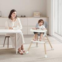Dekko 6-In-1 Baby High Chair Kids Feeding Eating Seat Removable Adjustable in Grey
