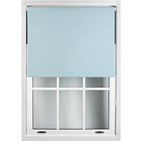 Furnished Duck Egg Blue Blackout Roller Blinds - Trimmable Window Shade for Home & Office | Size: 170 cm width x 210 cm drop
