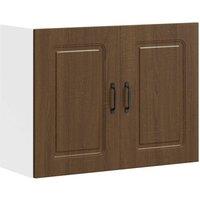 Berkfield Home Kitchen Wall Cabinet Kalmar Brown Oak Engineered Wood