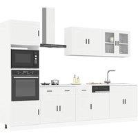 Berkfield Home 7 Piece Kitchen Cabinet Set Kalmar White Engineered Wood