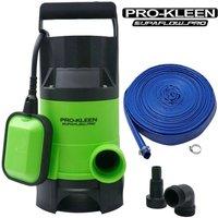 ProKleen Electric Submersible Dirty or Clean Water Pump 400W with 25M Hose in Green